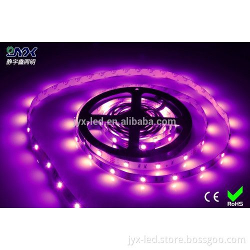 car led strip black light smd 5050 5m 30led/m 12v 7.2w approval CE&ROHS black pcb ws2801 digital led strip